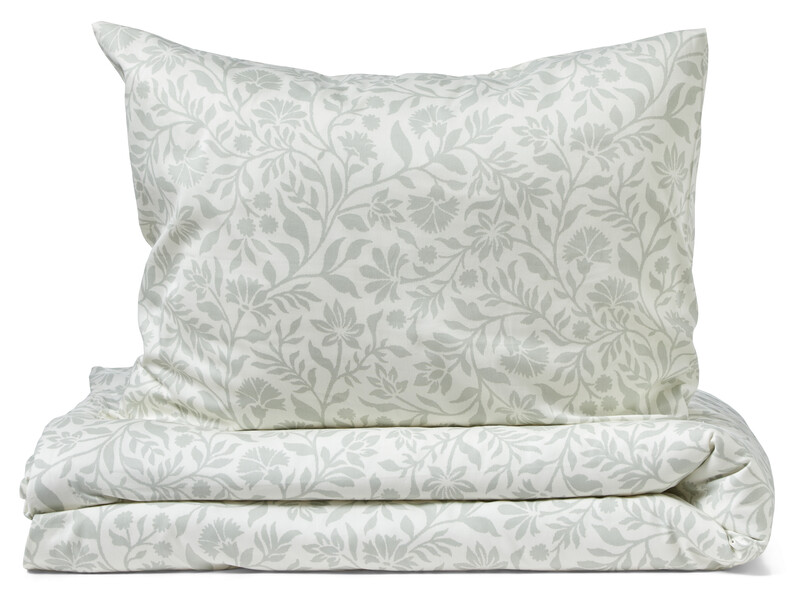 Malena - Påslakanset i bomullssatin - Grön