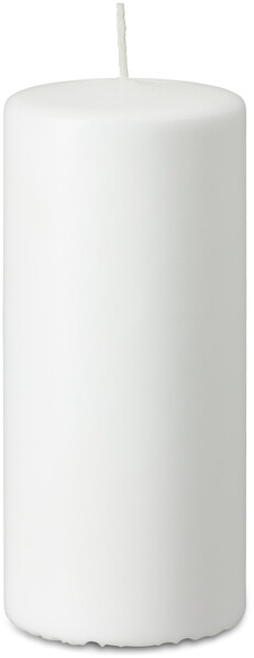 Velora - Blockljus, H 15 Ø 6,7 cm, brinntid 39 h - Vit