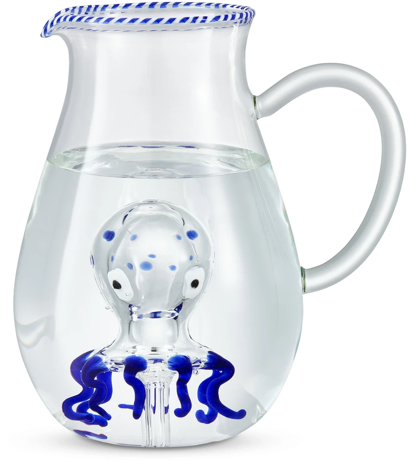 Bläckfisk - Kanna, H 20,5 Ø 14 cm, 165 cl - Blå