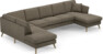 Eden - 3-sits soffa med divan vänster och schäslong höger - Beige