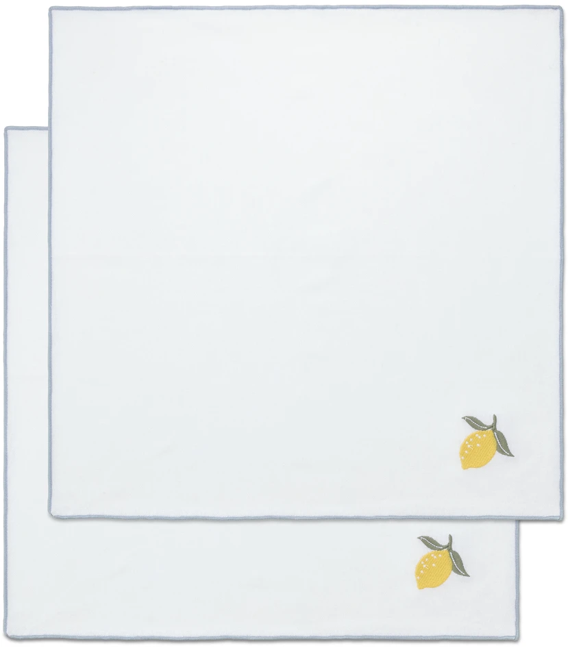 Lemon - Servett 2-pack, bomull, 45x45 cm - Gul