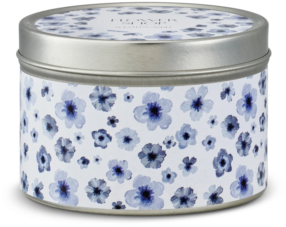 Bluebell - Doftljus, Jasmine & Bamboo, brinntid 17h, 130 g - Blå