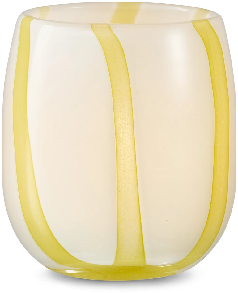 Zoe - Ljuslykta, H 10 Ø 9 cm - Gul