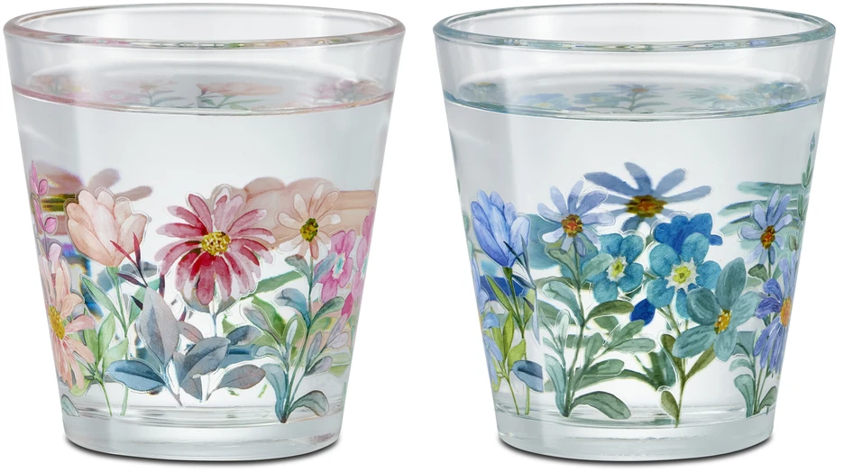 Florentina - Glas, H 10 Ø 8 cm, 30 cl - Flerfärgad