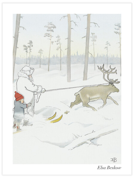 Olles Skidfärd - Farbror Rimfrost och en ren - Poster