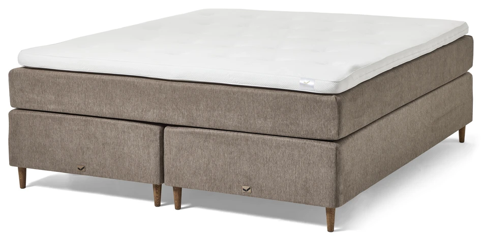 Active Comfort - Kontinentalsäng, dubbelsäng med bäddmadrass - Brun