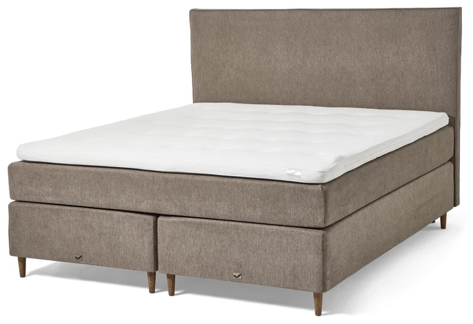 Active Comfort, Kontinentalsäng, dubbelsäng med bäddmadrass och slät sänggavel