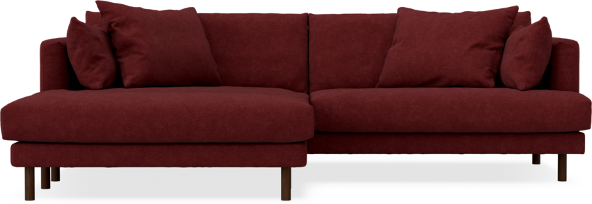 Harper - 4-sits med schäslong XL vänster - Rosa