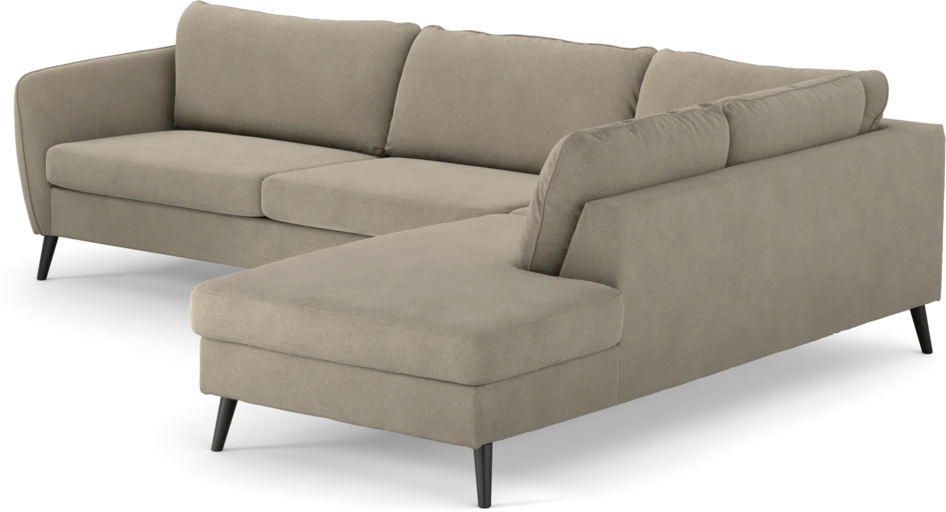 County - 2,5-sits soffa med divan höger - Beige