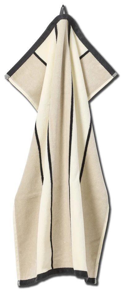 Stripe - Handduk, 50x70 cm - Beige