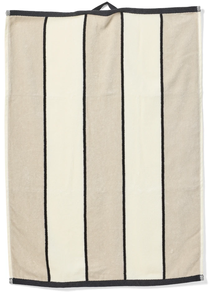 Stripe - Handduk, 50x70 cm - Beige