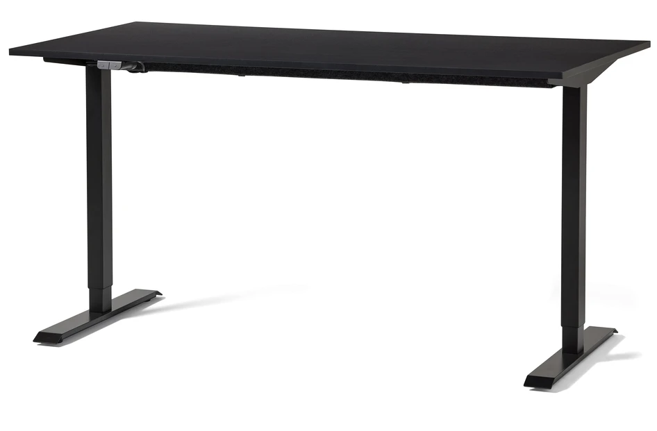 Motivo - Höj- och sänkbart skrivbord, 160x80x70-118 cm - Svart