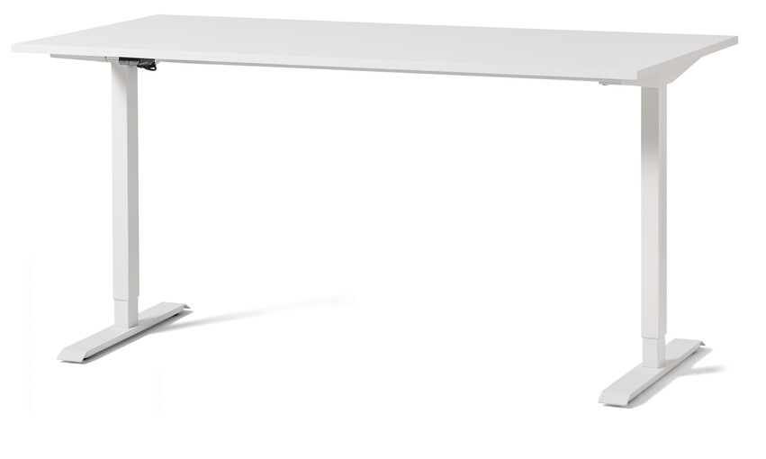 Motivo - Höj- och sänkbart skrivbord, 160x80x70-118 cm - Vit