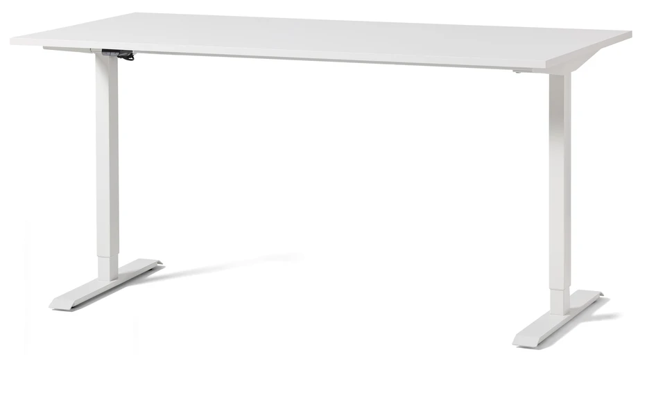 Motivo - Höj- och sänkbart skrivbord, 160x80x70-118 cm - Vit