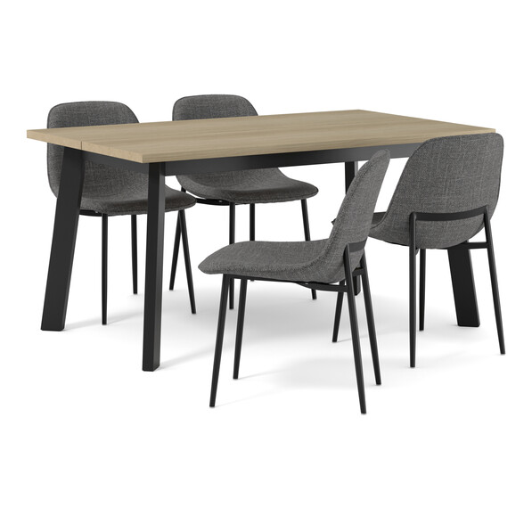 Nomad - Matgrupp med 4 stolar Melic - Vit