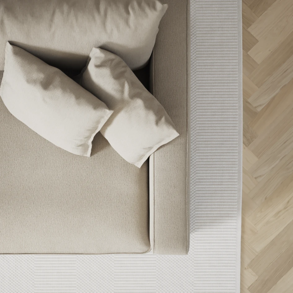 Rossi - 1,5-sits med armstöd vänster - Grå