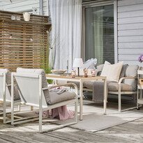 Freestyle - Utegrupp med soffa, 2 fåtöljer och bord - inspiration