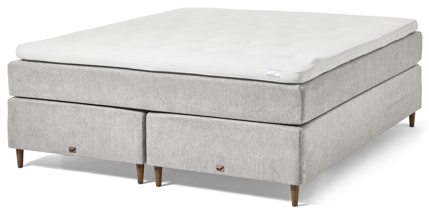 Active Comfort - Kontinentalsäng, dubbelsäng med bäddmadrass - Grå