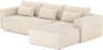 Ide - Bäddsoffa 3-sits med schäslong höger - Vit