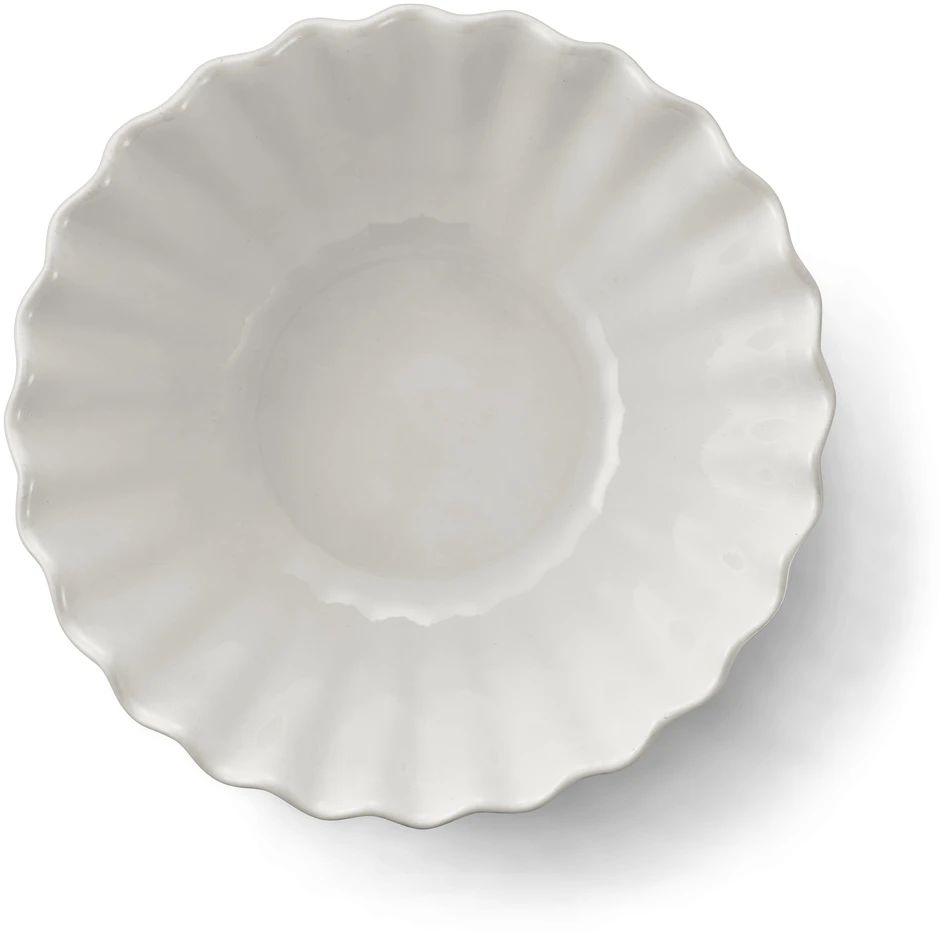 Shelly - Serveringsskål, H 11,7 Ø 25 cm - Vit