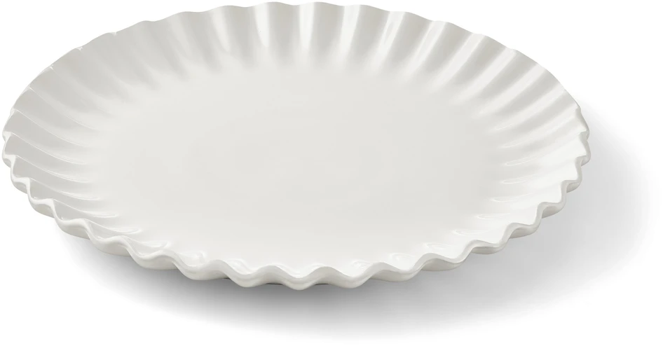Shelly - Tallrik, Ø 26 cm - Vit