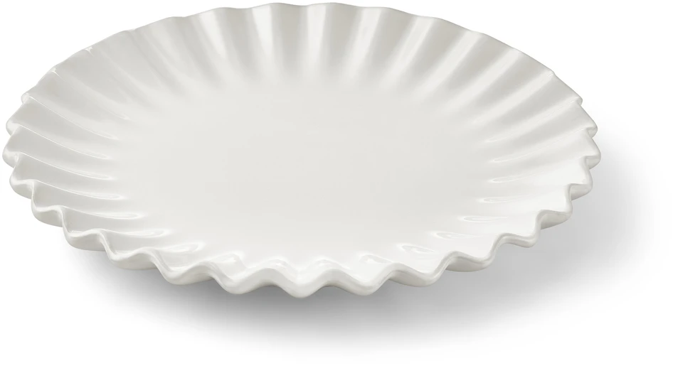 Shelly - Assiett, Ø 21 cm - Vit