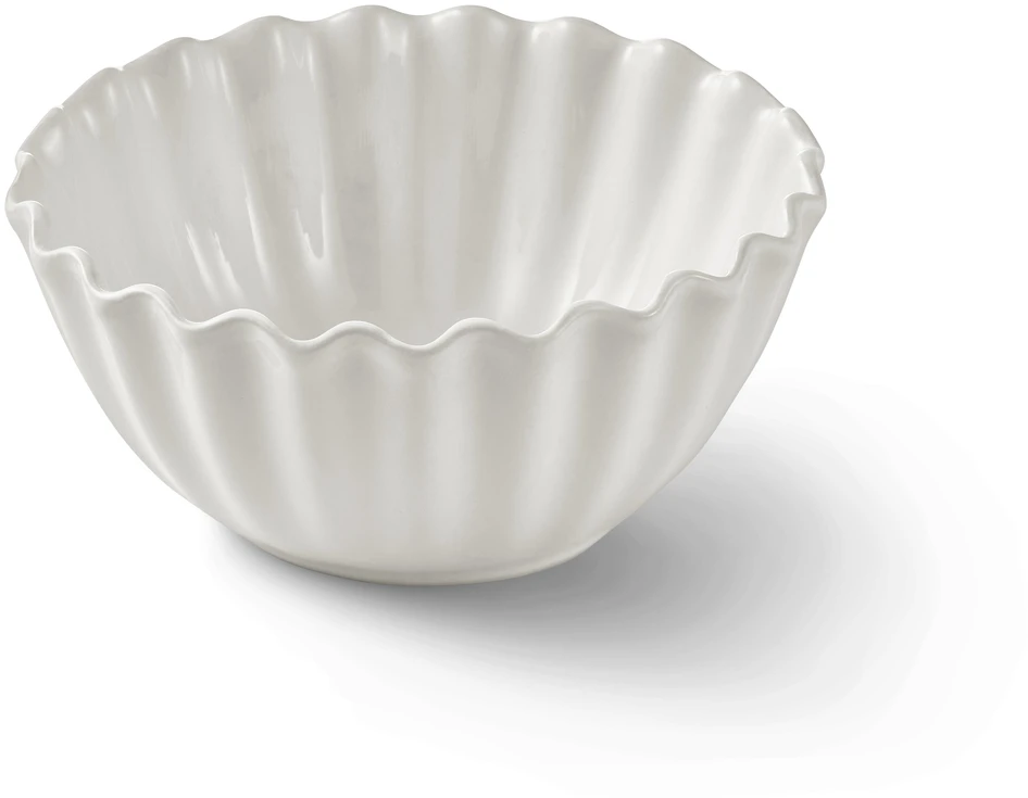 Shelly - Skål, H 7 Ø 14,5 cm  - Vit