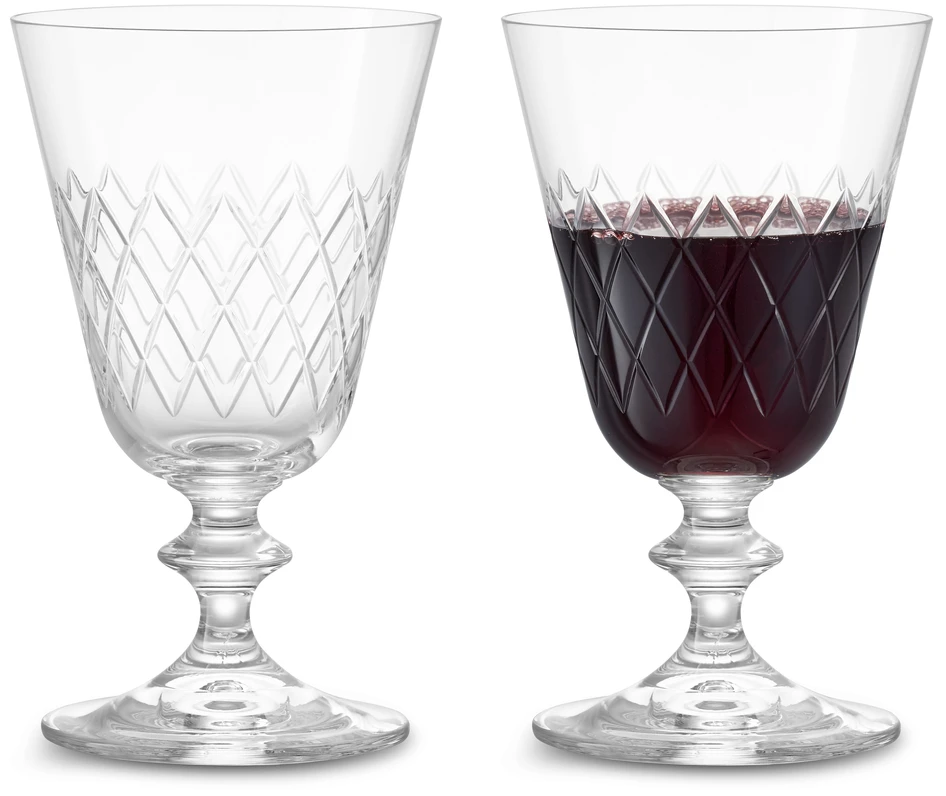 Eaton - Rödvinsglas 2-pack, H 14,5 Ø 8,7 cm, 26 cl - Vit
