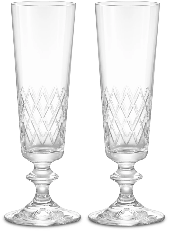 Eaton - Champagneglas 2-pack H 18 Ø 5,5 cm, 16 cl - Vit