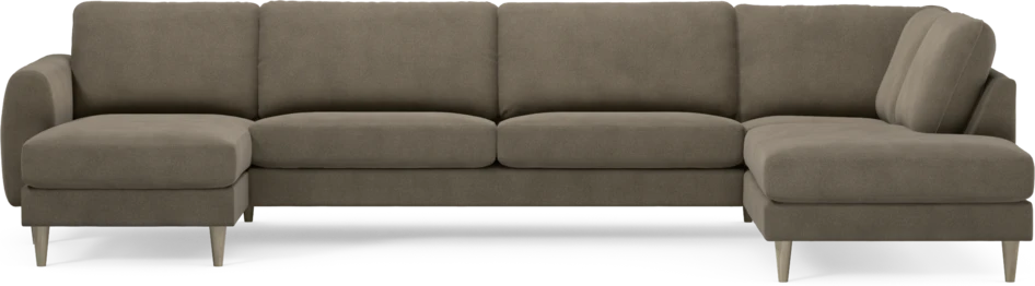 Bridge - 3-sits soffa med schäslong vänster och divan höger - Beige