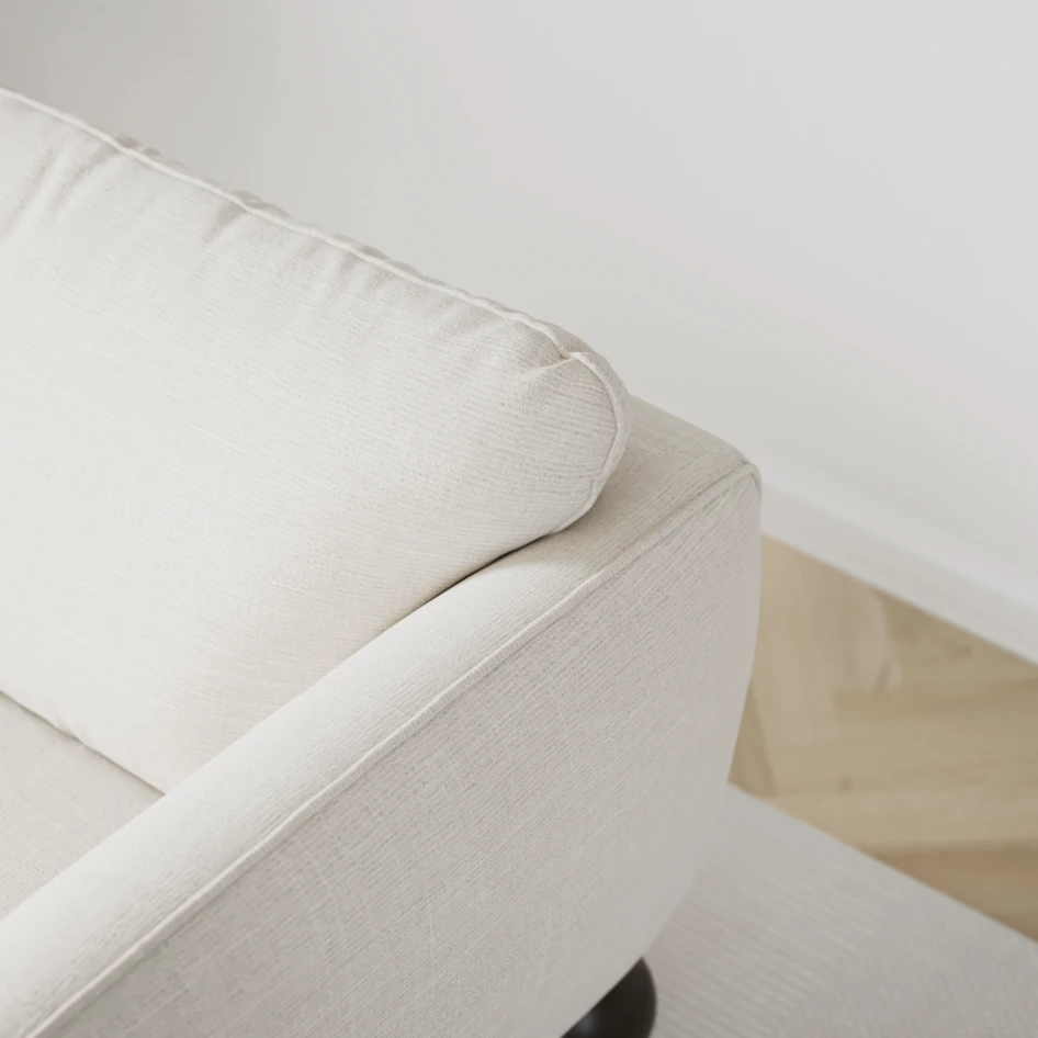 Madison - 2-sits soffa med divan vänster och schäslong höger - Vit