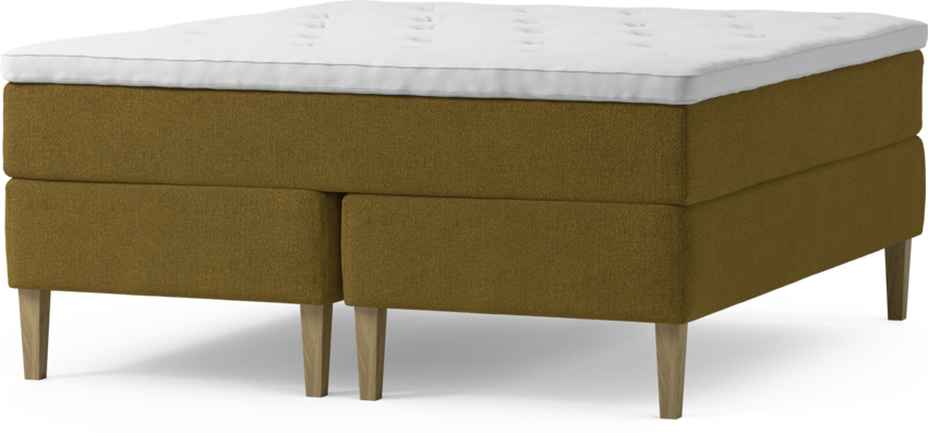 Delux Exclusive - Kontinentalsäng, dubbelsäng med bäddmadrass och sängben