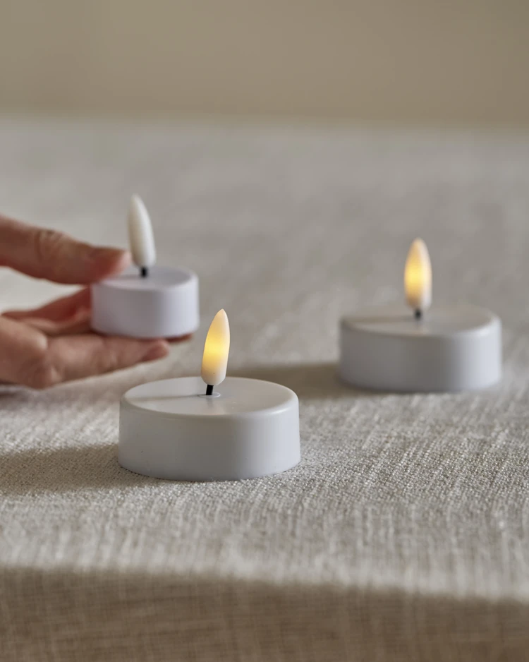 Skimra - LED-ljus, 2-pack, H 4,8 Ø 5,8 cm, timer - inspiration