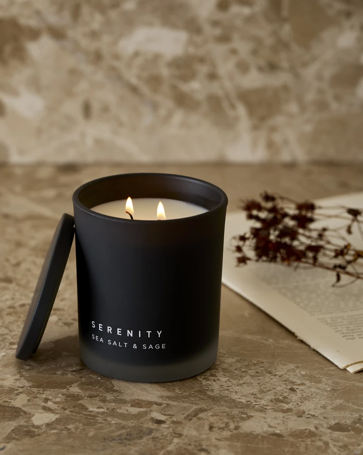 Serenity - Doftljus, Seasalt & Sage, brinntid 48 h - inspiration