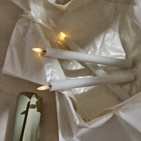 Skimra - LED-ljus, 2-pack, H 25 Ø 2,2 cm, timer - inspiration