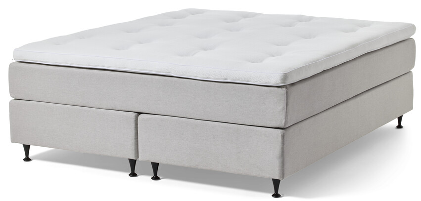 Änga Exclusive - Kontinentalsäng, dubbelsäng med bäddmadrass - Grå