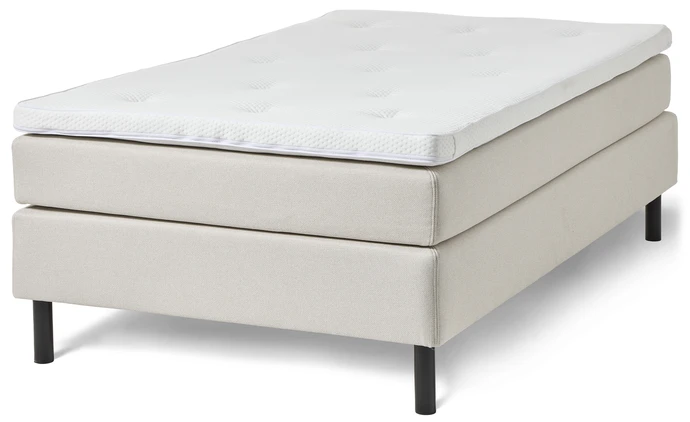 Dunö, Kontinentalsäng, enkelsäng med bäddmadrass och sängben