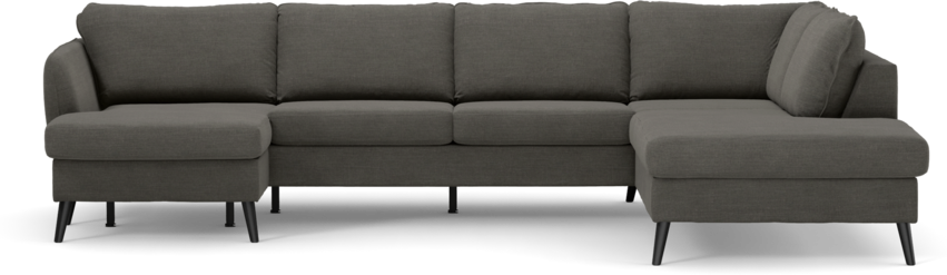 County - 3-sits soffa med schäslong vänster och divan höger - Grå