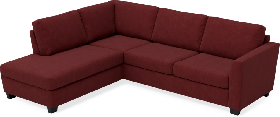Friday - 2,5-sits soffa med divan vänster - Rosa