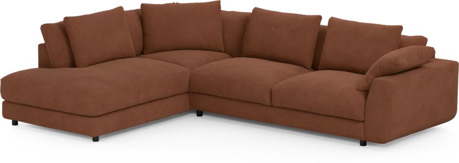 Amie - 3-sits med divan vänster - Orange