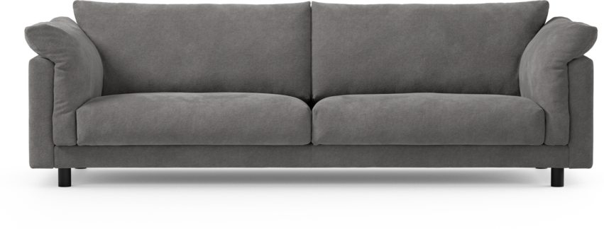 Cherrie - 4-sits soffa, fast klädsel - Grå