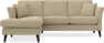 Eden - 2-sits soffa med schäslong - Beige