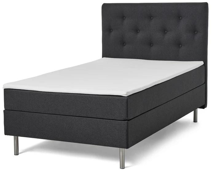 Ljusdal, Kontinentalsäng, enkelsäng med bäddmadrass och pikerad sänggavel