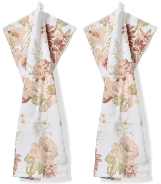Rosanna - Gästhandduk, 2-pack, 30x50 cm - Rosa