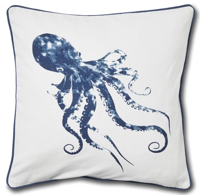 Octopus, Kuddfodral, 50x50 cm