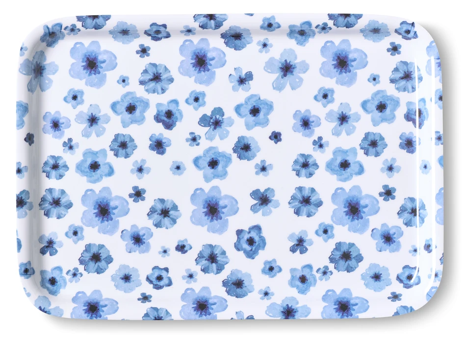 Bluebell - Bricka, 28x20 cm - Blå