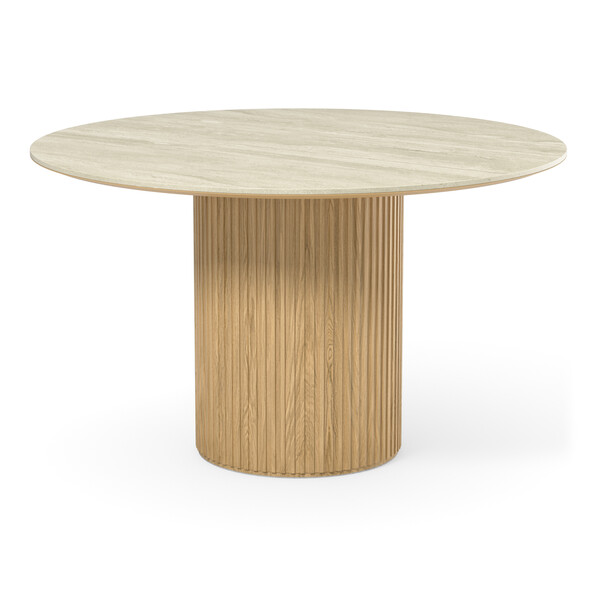 Astrid - Matbord, Ø 135 cm - Beige