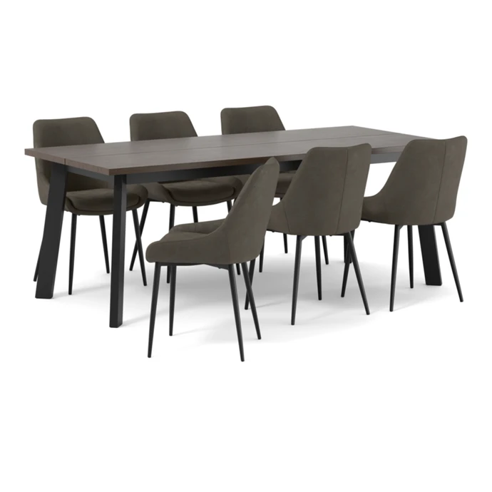 Nomad, Matgrupp med 6 stolar Leon