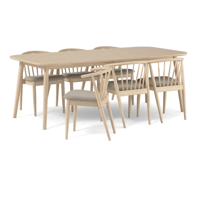 Sixten, Matgrupp med 6 stolar Sixten