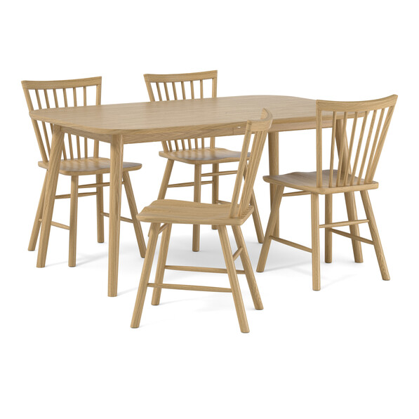 Sixten - Matgrupp med 4 stolar Vista - Beige